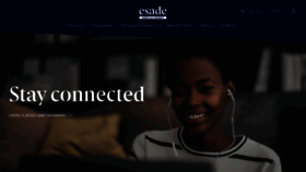 What Esade.es website looked like in 2020 (5 years ago)