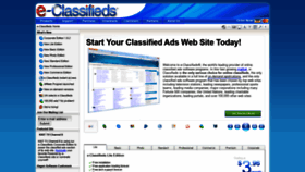 What E-classifieds.net website looked like in 2020 (4 years ago)