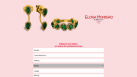 What Eloisamontero.com website looked like in 2020 (4 years ago)