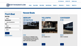 What Everythingboats.com website looked like in 2020 (4 years ago)