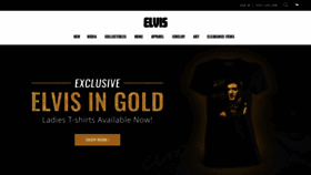 What Elvis.com website looked like in 2020 (4 years ago)