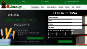 What Elingwista.pl website looked like in 2020 (4 years ago)
