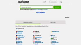 What En.savefrom.net website looked like in 2020 (4 years ago)