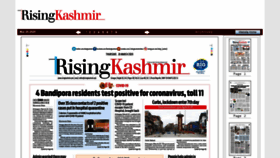 What Epaper.risingkashmir.com website looked like in 2020 (4 years ago)