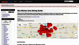 What Eatoutdesmoines.com website looked like in 2020 (4 years ago)