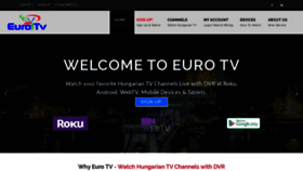 What Eurotv.ca website looked like in 2020 (4 years ago)