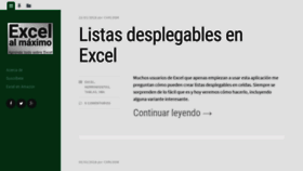 What Excelalmaximo.com website looked like in 2020 (4 years ago)
