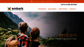 What Embarkbh.com website looked like in 2020 (4 years ago)