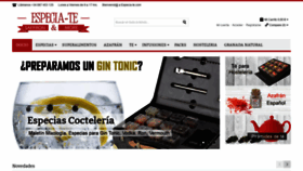 What Especia-te.com website looked like in 2020 (4 years ago)