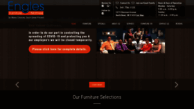 What Englesfurniture.com website looked like in 2020 (4 years ago)