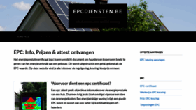 What Epcdiensten.be website looked like in 2020 (4 years ago)