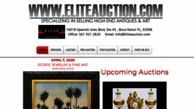 What Eliteauction.com website looked like in 2020 (4 years ago)
