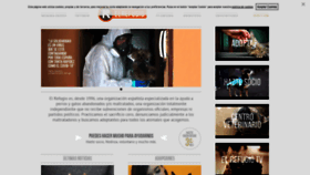What Elrefugio.org website looked like in 2020 (4 years ago)