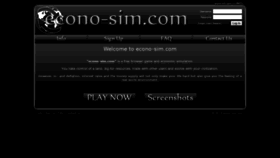 What Econo-sim.com website looked like in 2020 (4 years ago)