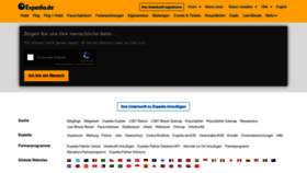 What Expedia.de website looked like in 2020 (4 years ago)