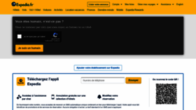 What Expedia.fr website looked like in 2020 (4 years ago)