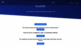 What Emu4ios.net website looked like in 2020 (4 years ago)