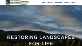 What Endangeredlandscapes.org website looked like in 2020 (4 years ago)