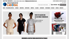 What Equipamientolaboral.com website looked like in 2020 (4 years ago)