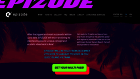 What Epizode.com website looked like in 2020 (4 years ago)