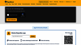 What Expedia.se website looked like in 2020 (4 years ago)