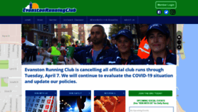 What Evanstonrunningclub.org website looked like in 2020 (4 years ago)