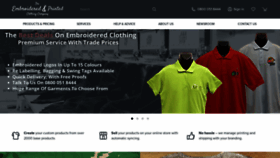 What Embroidered-printed-clothing.co.uk website looked like in 2020 (4 years ago)