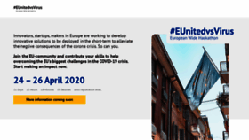 What Euvsvirus.org website looked like in 2020 (4 years ago)