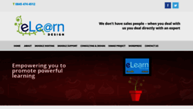 What E-learndesign.co.uk website looked like in 2020 (4 years ago)