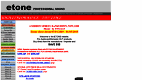 What Etonesound.com website looked like in 2020 (4 years ago)