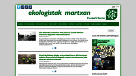 What Ekologistakmartxan.org website looked like in 2020 (4 years ago)