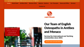 What Englishosteopath.com website looked like in 2020 (4 years ago)