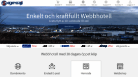 What Egensajt.se website looked like in 2020 (4 years ago)