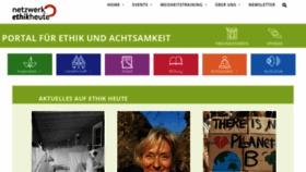 What Ethik-heute.org website looked like in 2020 (4 years ago)