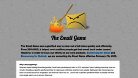 What Emailga.me website looked like in 2020 (4 years ago)
