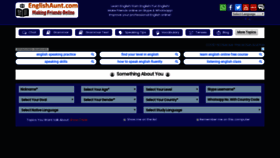 What Englishaunt.com website looked like in 2020 (4 years ago)