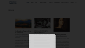 What Epicurean-traveler.com website looked like in 2020 (4 years ago)