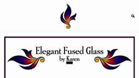 What Elegantfusedglassbykaren.com website looked like in 2020 (4 years ago)