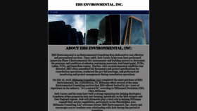 What Ehsenvironmental.com website looked like in 2020 (4 years ago)