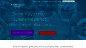 What Event-wizard.com website looked like in 2020 (4 years ago)