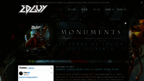 What Edguy.net website looked like in 2020 (4 years ago)