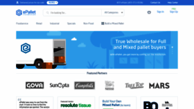 What Epallet.com website looked like in 2020 (5 years ago)