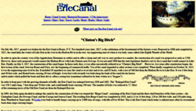 What Eriecanal.org website looked like in 2020 (4 years ago)