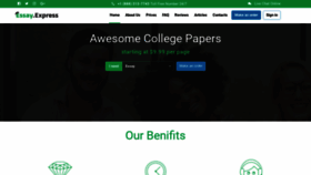 What Essay.express website looked like in 2020 (5 years ago)