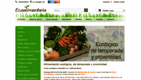 What Ecoalimentaria.es website looked like in 2020 (4 years ago)