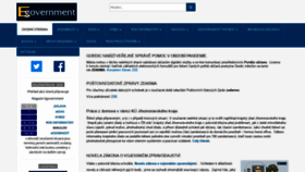 What Egovernment.cz website looked like in 2020 (4 years ago)