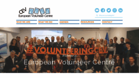 What Europeanvolunteercentre.org website looked like in 2020 (4 years ago)