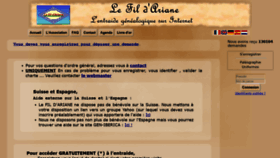 What Entraide-genealogique.net website looked like in 2020 (4 years ago)