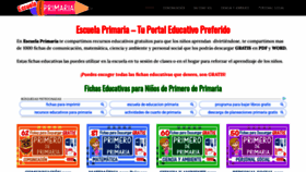 What Escuelaprimaria.net website looked like in 2020 (4 years ago)