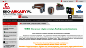 What Eko-arkady.pl website looked like in 2020 (4 years ago)